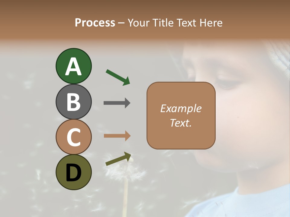 Sunlight Selective Flower PowerPoint Template