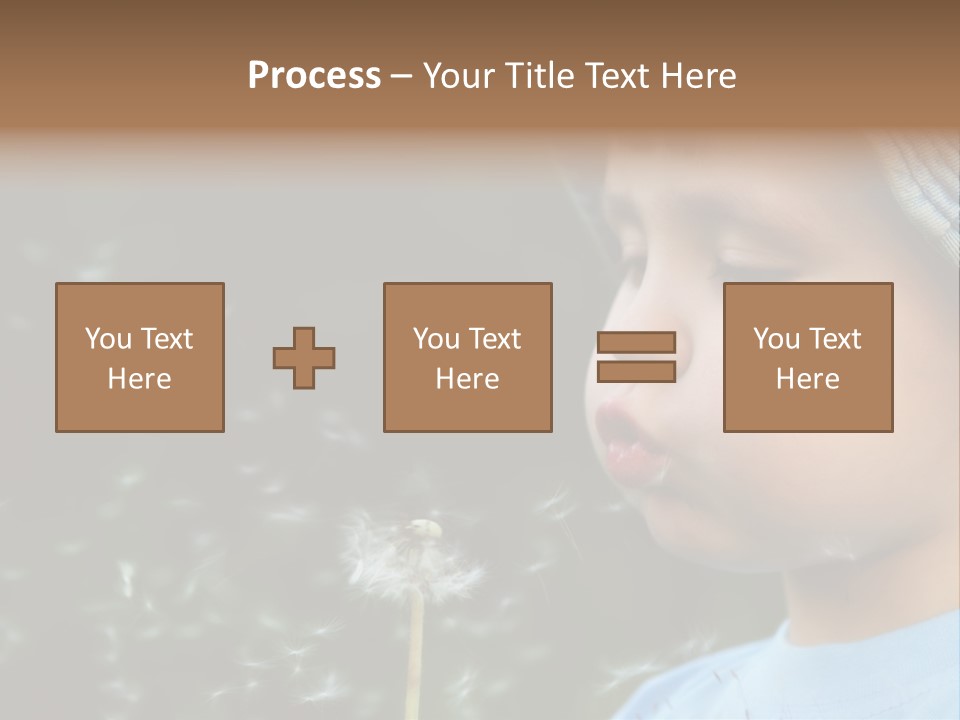 Sunlight Selective Flower PowerPoint Template