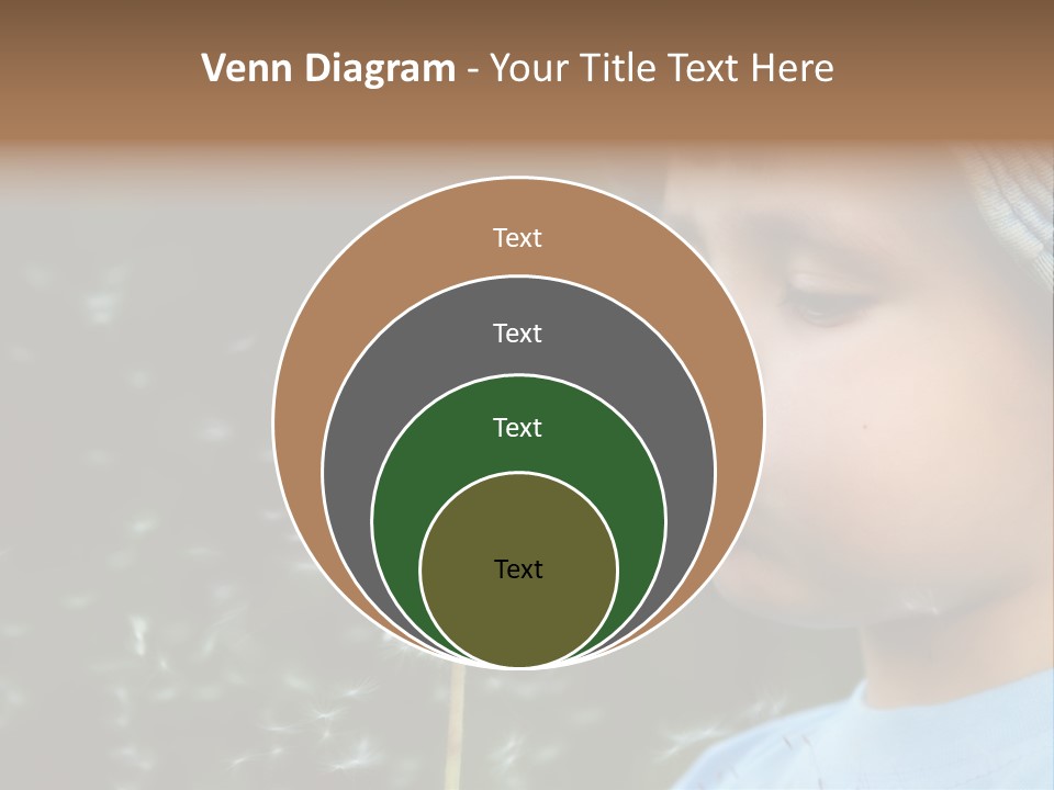 Sunlight Selective Flower PowerPoint Template