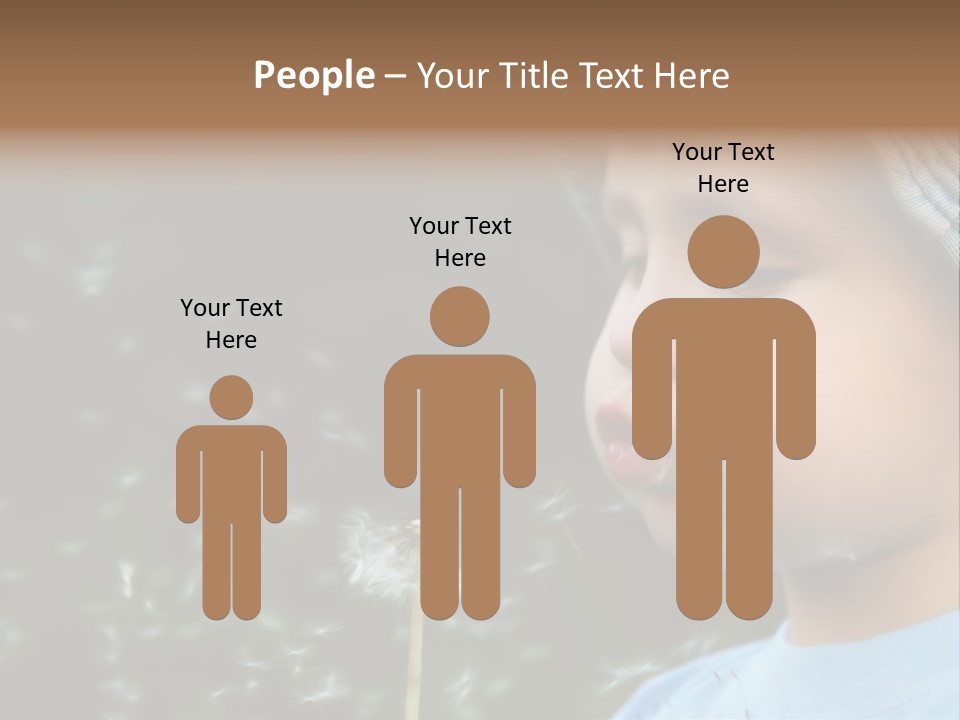 Sunlight Selective Flower PowerPoint Template