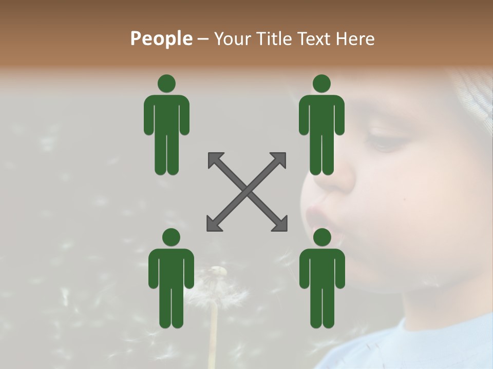 Sunlight Selective Flower PowerPoint Template