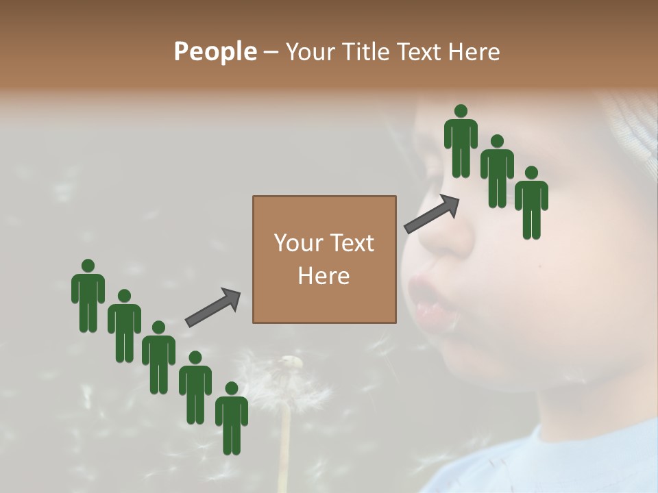 Sunlight Selective Flower PowerPoint Template