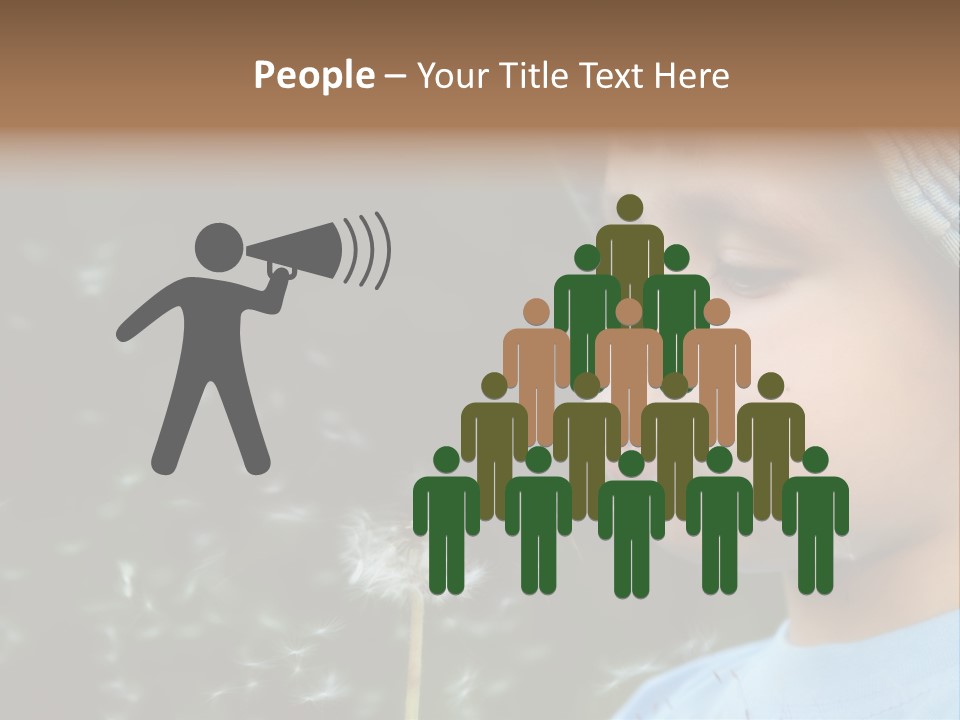 Sunlight Selective Flower PowerPoint Template