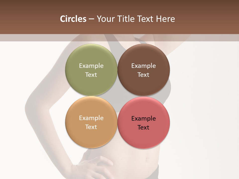 A Woman In A Black Sports Bra Top Posing For A Picture PowerPoint Template