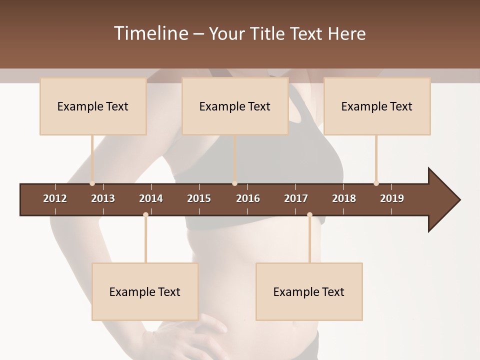 A Woman In A Black Sports Bra Top Posing For A Picture PowerPoint Template