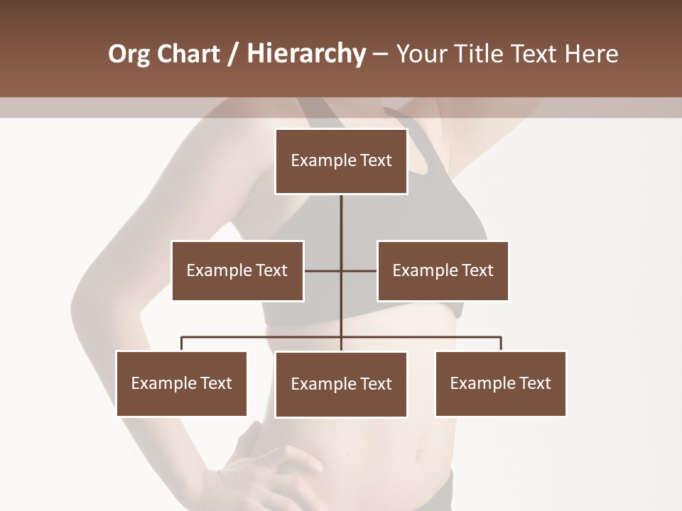 A Woman In A Black Sports Bra Top Posing For A Picture PowerPoint Template