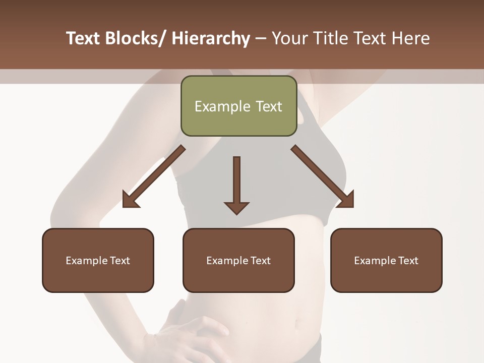 A Woman In A Black Sports Bra Top Posing For A Picture PowerPoint Template