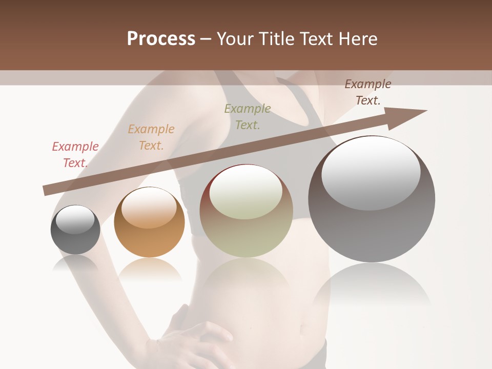 A Woman In A Black Sports Bra Top Posing For A Picture PowerPoint Template