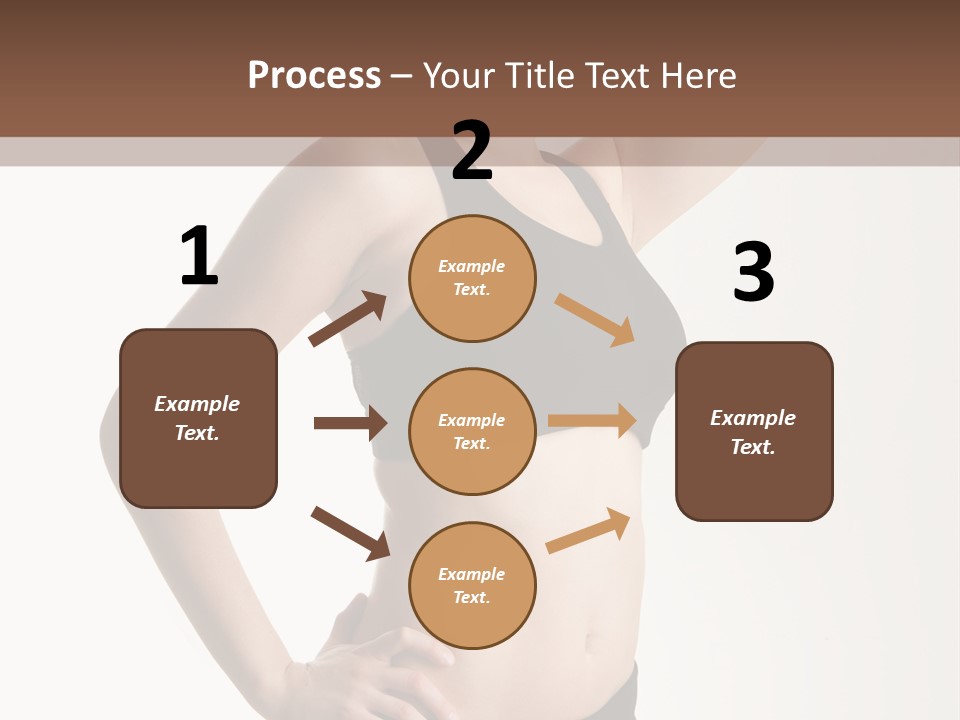 A Woman In A Black Sports Bra Top Posing For A Picture PowerPoint Template