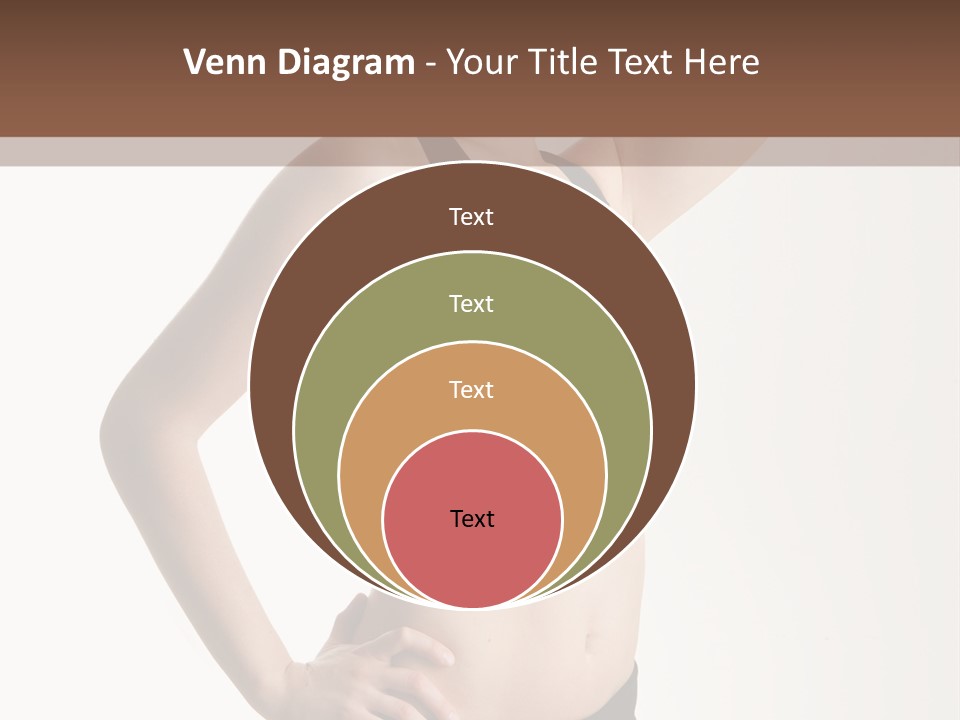 A Woman In A Black Sports Bra Top Posing For A Picture PowerPoint Template