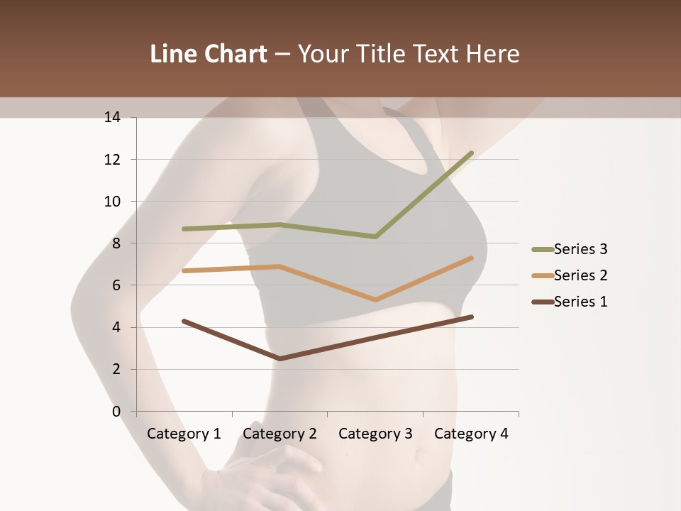 A Woman In A Black Sports Bra Top Posing For A Picture PowerPoint Template