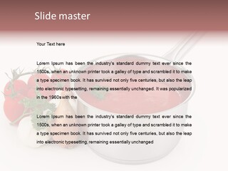A Pot Of Tomato Soup Next To Some Vegetables PowerPoint Template