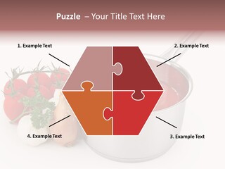 A Pot Of Tomato Soup Next To Some Vegetables PowerPoint Template