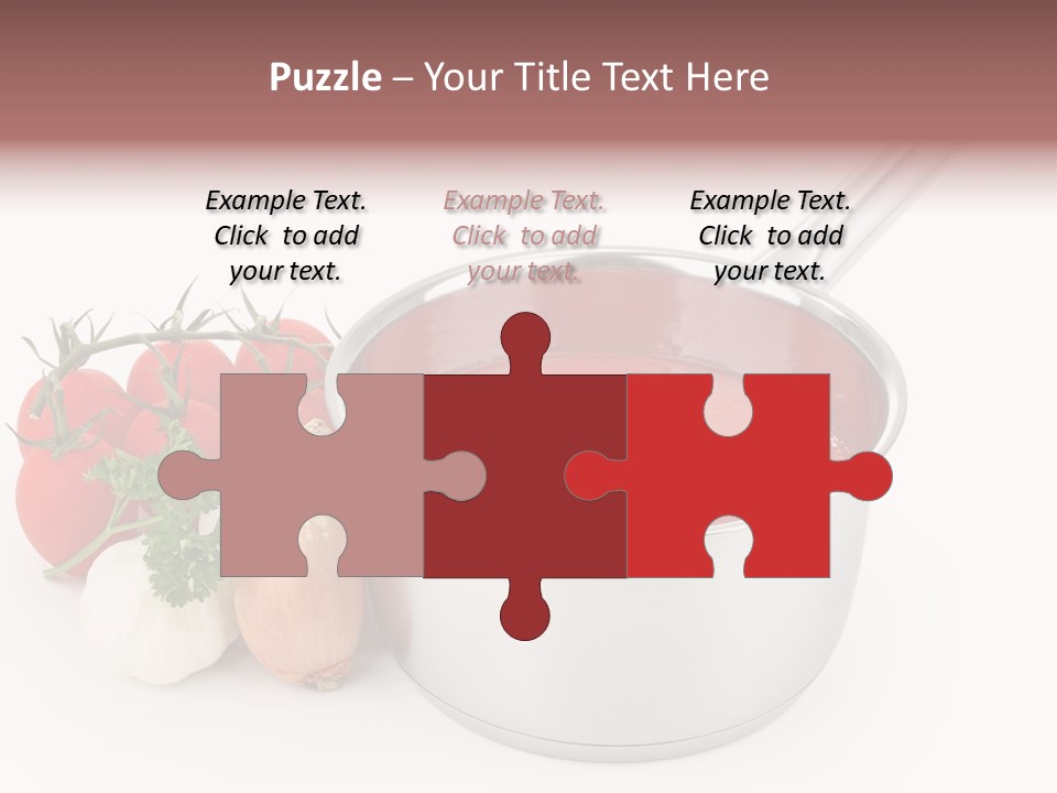 A Pot Of Tomato Soup Next To Some Vegetables PowerPoint Template