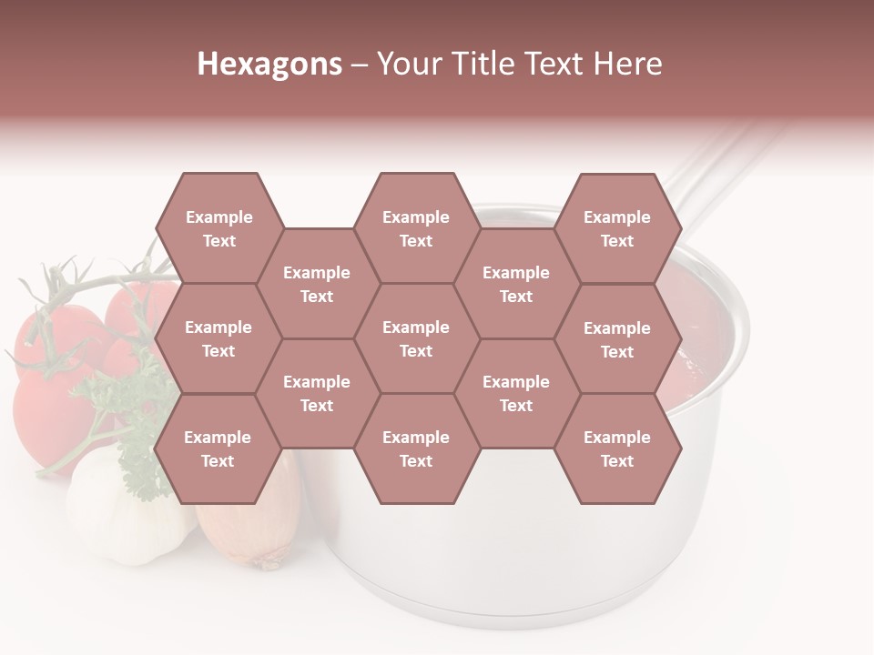 A Pot Of Tomato Soup Next To Some Vegetables PowerPoint Template