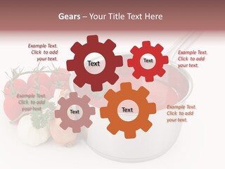 A Pot Of Tomato Soup Next To Some Vegetables PowerPoint Template