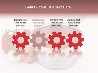 A Pot Of Tomato Soup Next To Some Vegetables PowerPoint Template