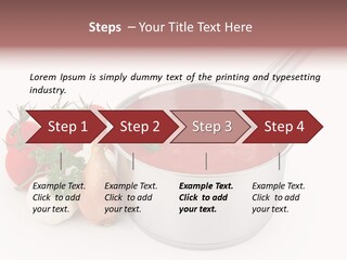 A Pot Of Tomato Soup Next To Some Vegetables PowerPoint Template
