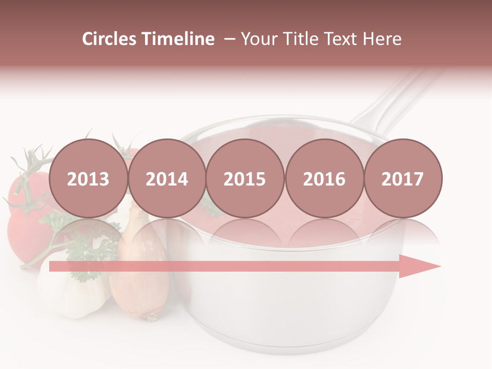 A Pot Of Tomato Soup Next To Some Vegetables PowerPoint Template