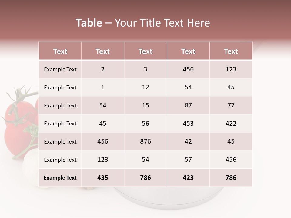 A Pot Of Tomato Soup Next To Some Vegetables PowerPoint Template