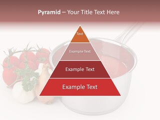 A Pot Of Tomato Soup Next To Some Vegetables PowerPoint Template