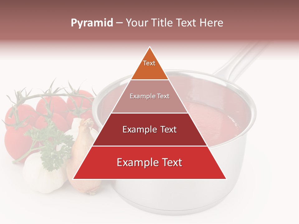 A Pot Of Tomato Soup Next To Some Vegetables PowerPoint Template