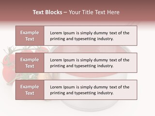 A Pot Of Tomato Soup Next To Some Vegetables PowerPoint Template