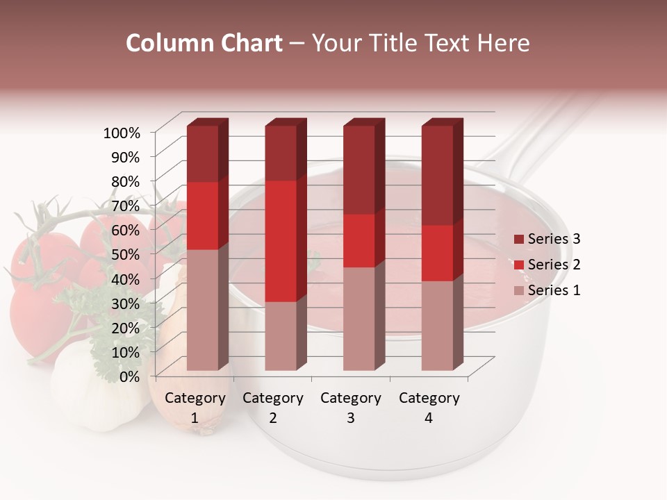 A Pot Of Tomato Soup Next To Some Vegetables PowerPoint Template
