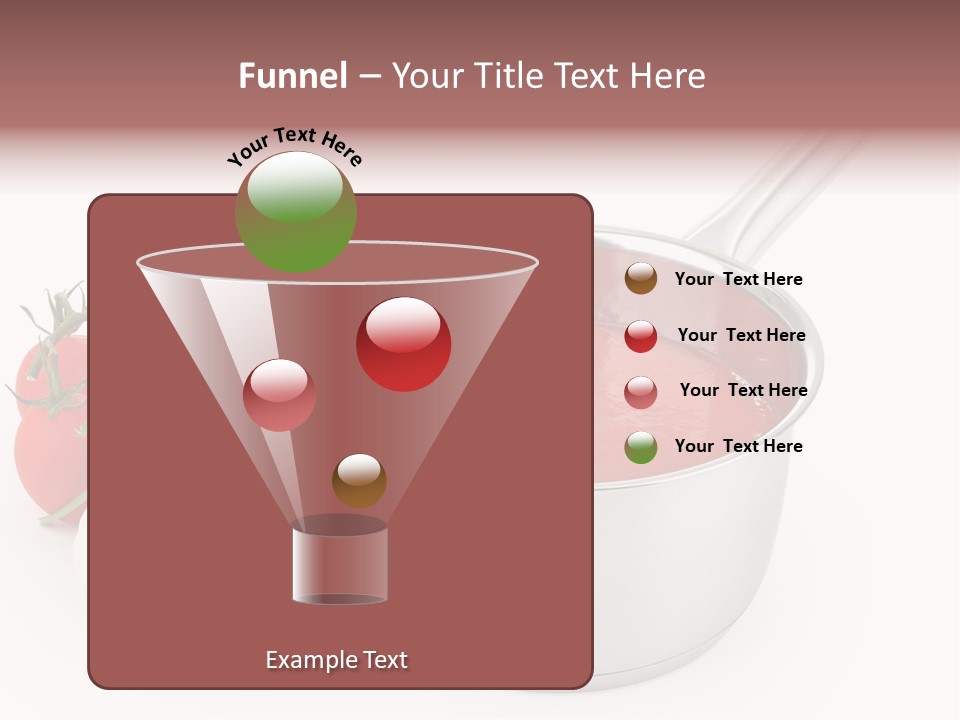 A Pot Of Tomato Soup Next To Some Vegetables PowerPoint Template
