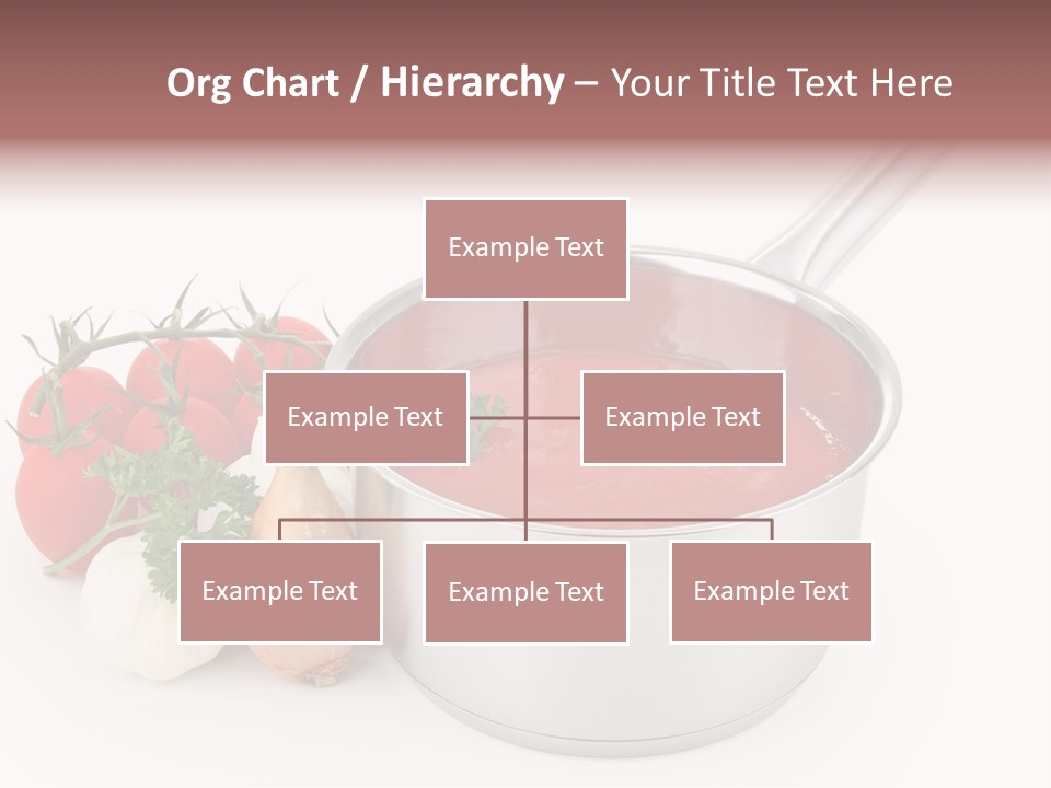 A Pot Of Tomato Soup Next To Some Vegetables PowerPoint Template