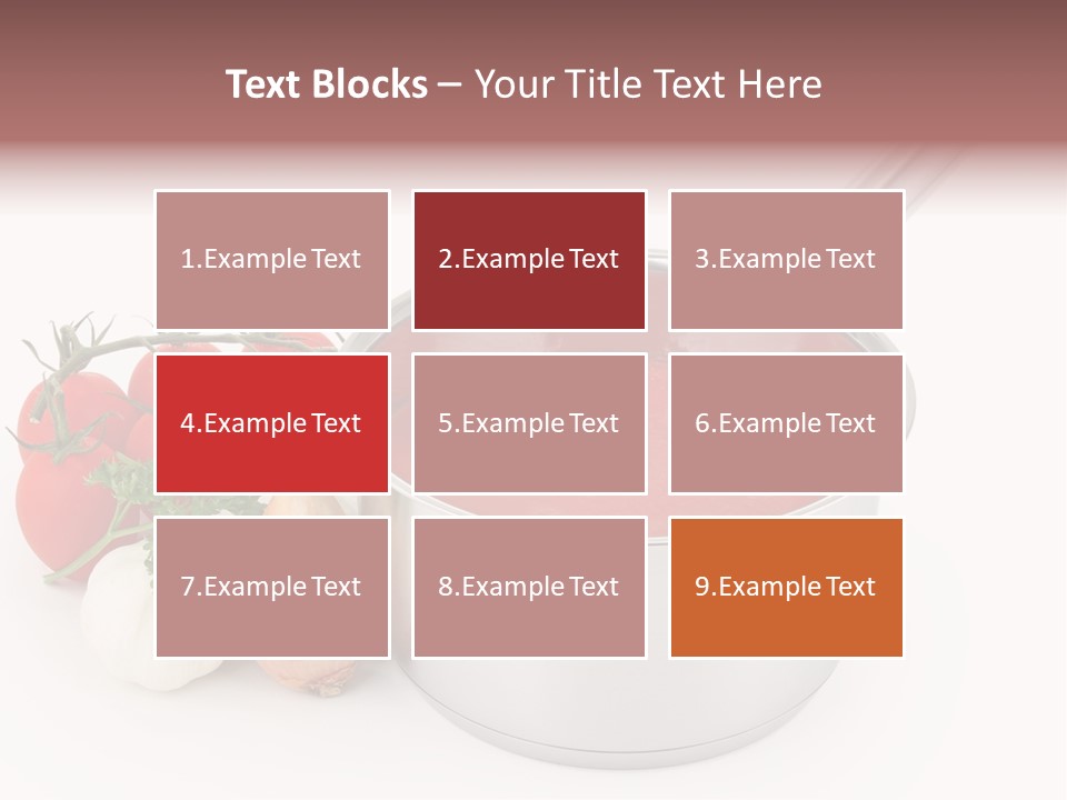 A Pot Of Tomato Soup Next To Some Vegetables PowerPoint Template