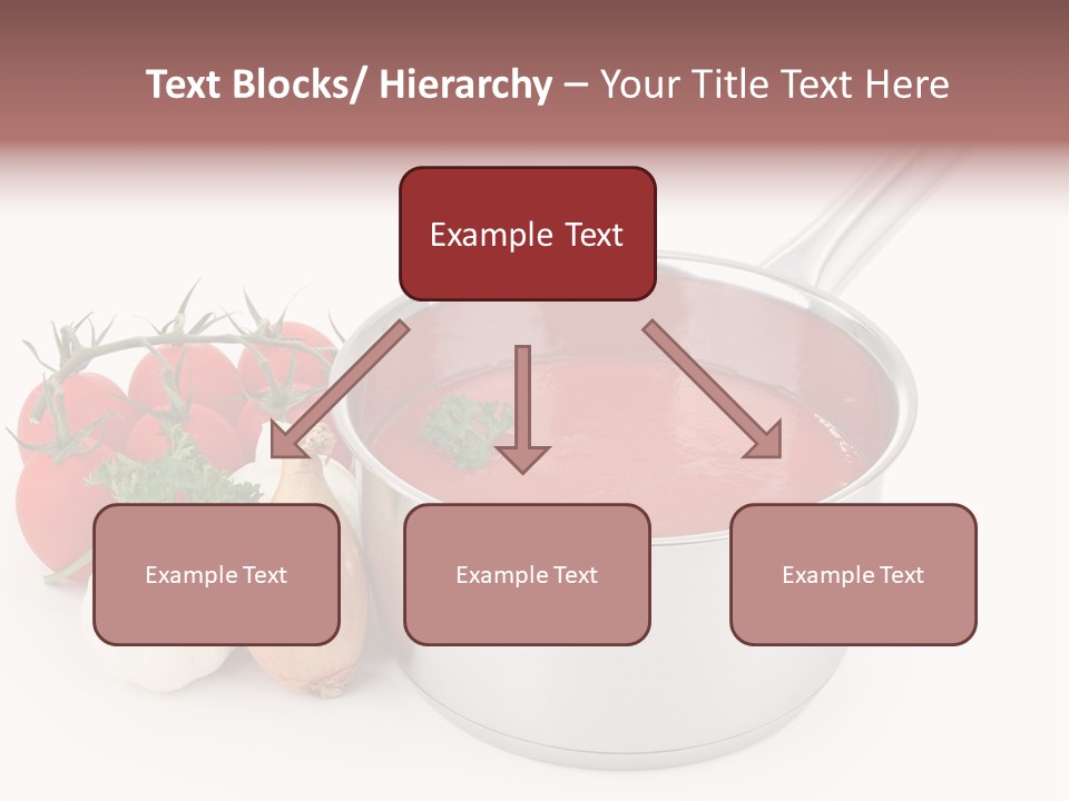A Pot Of Tomato Soup Next To Some Vegetables PowerPoint Template