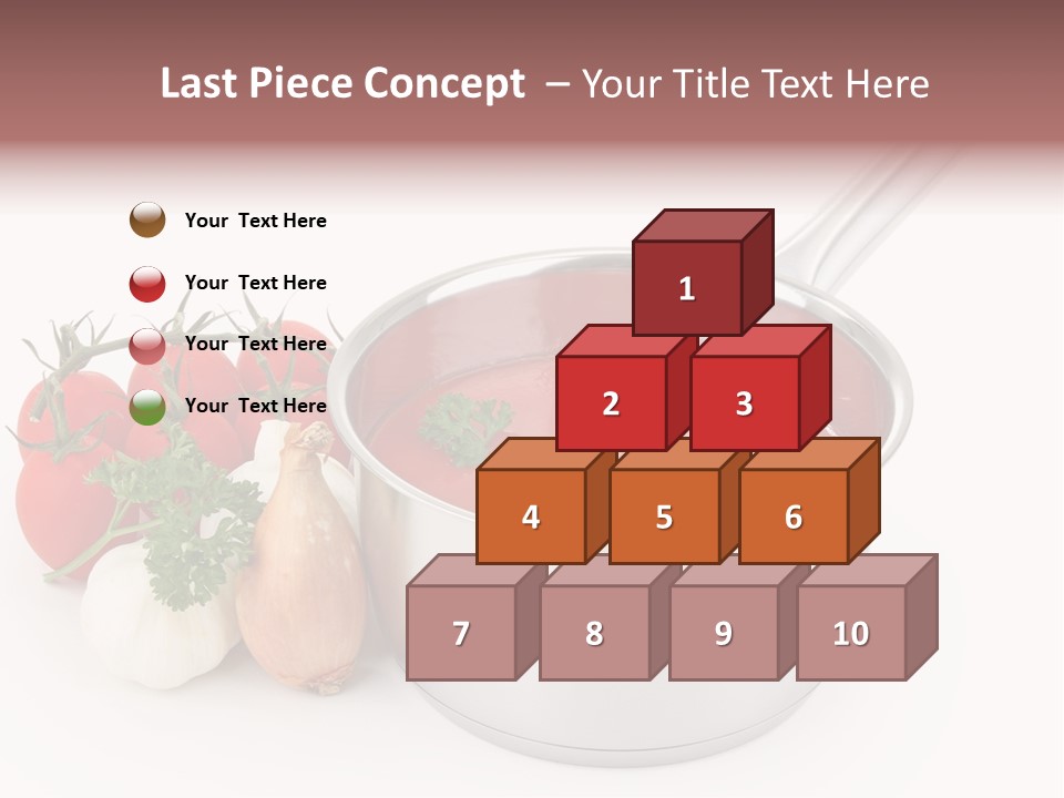 A Pot Of Tomato Soup Next To Some Vegetables PowerPoint Template