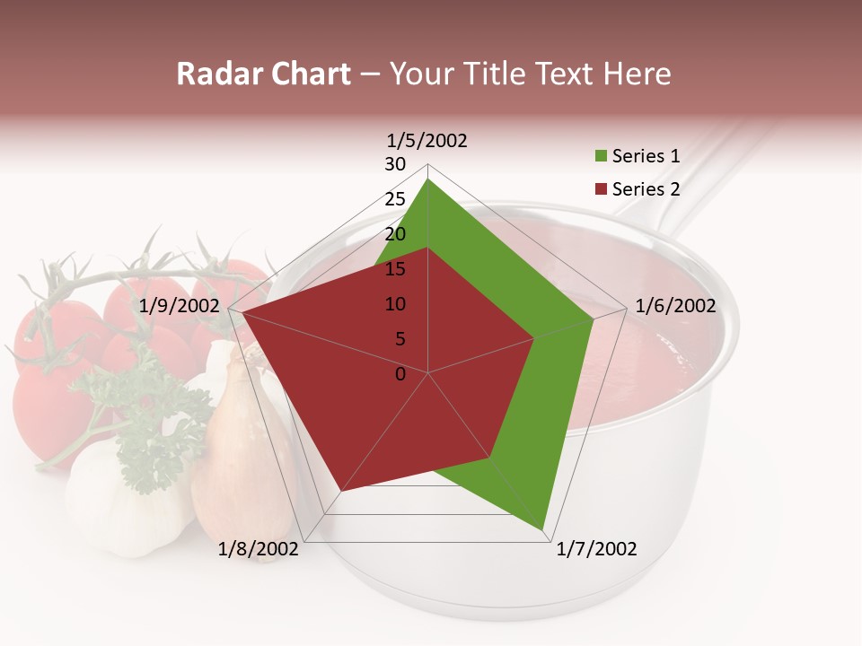 A Pot Of Tomato Soup Next To Some Vegetables PowerPoint Template