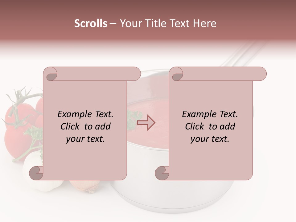 A Pot Of Tomato Soup Next To Some Vegetables PowerPoint Template