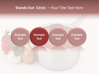 A Pot Of Tomato Soup Next To Some Vegetables PowerPoint Template