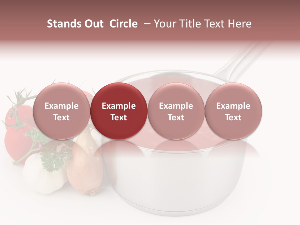 A Pot Of Tomato Soup Next To Some Vegetables PowerPoint Template