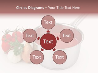 A Pot Of Tomato Soup Next To Some Vegetables PowerPoint Template