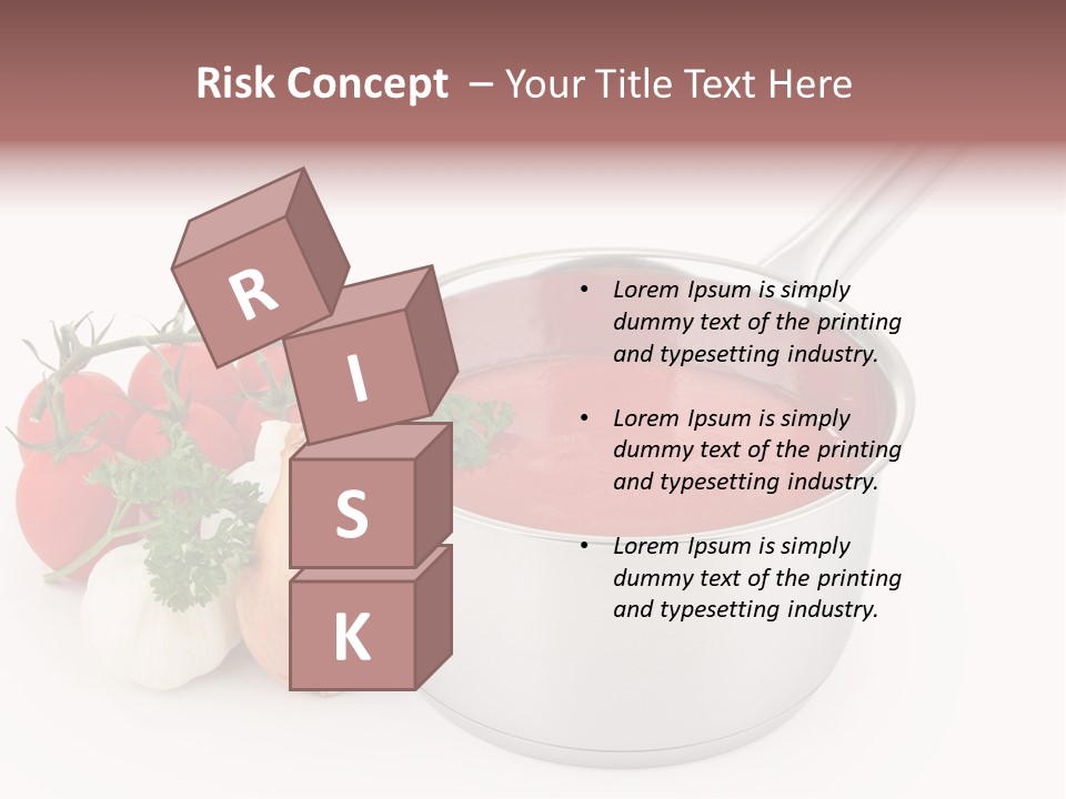 A Pot Of Tomato Soup Next To Some Vegetables PowerPoint Template