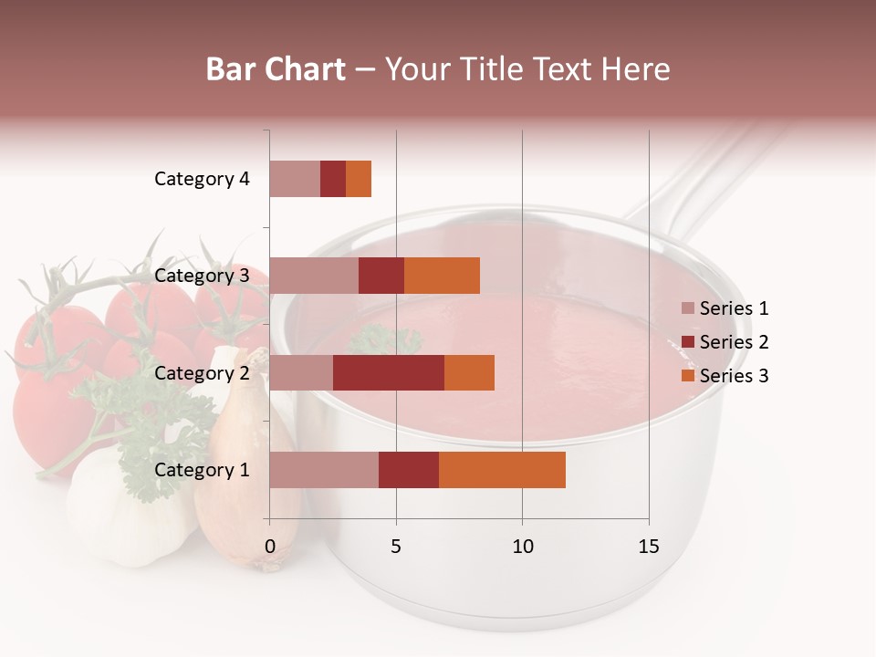 A Pot Of Tomato Soup Next To Some Vegetables PowerPoint Template