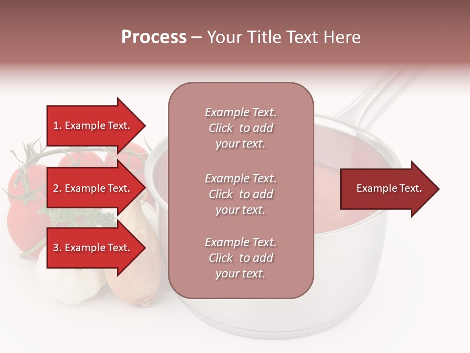 A Pot Of Tomato Soup Next To Some Vegetables PowerPoint Template