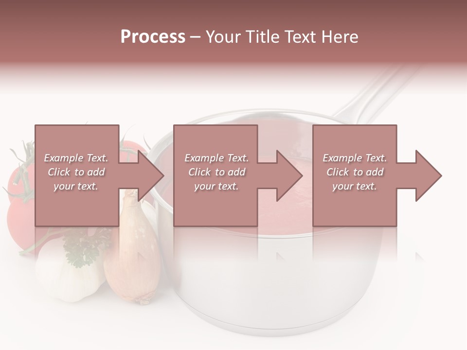 A Pot Of Tomato Soup Next To Some Vegetables PowerPoint Template