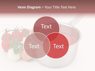 A Pot Of Tomato Soup Next To Some Vegetables PowerPoint Template