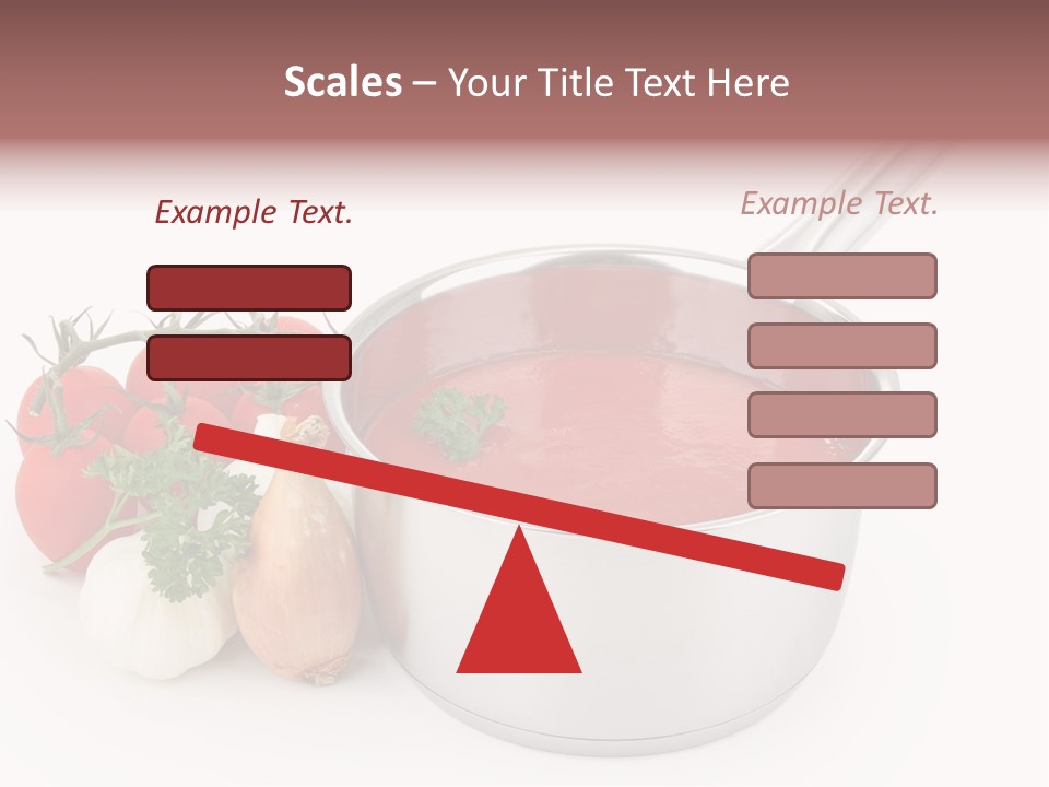 A Pot Of Tomato Soup Next To Some Vegetables PowerPoint Template