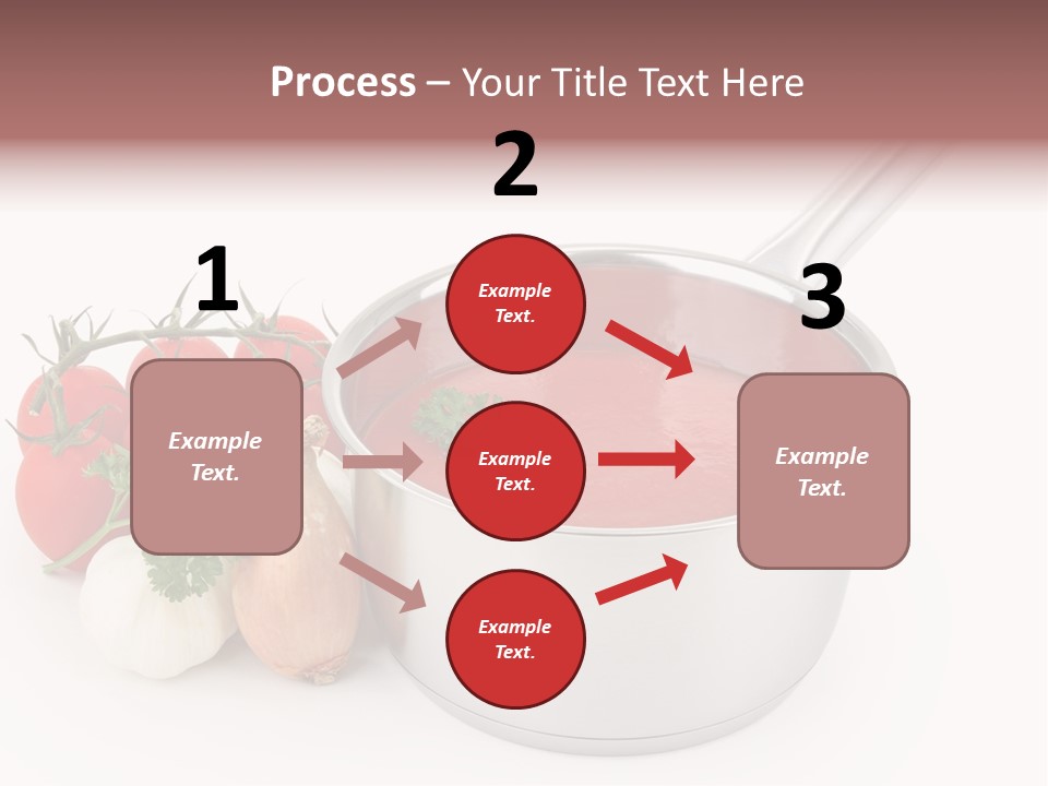 A Pot Of Tomato Soup Next To Some Vegetables PowerPoint Template