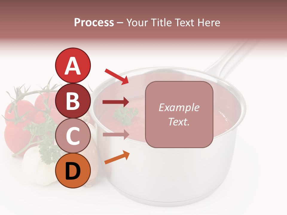 A Pot Of Tomato Soup Next To Some Vegetables PowerPoint Template