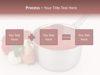 A Pot Of Tomato Soup Next To Some Vegetables PowerPoint Template