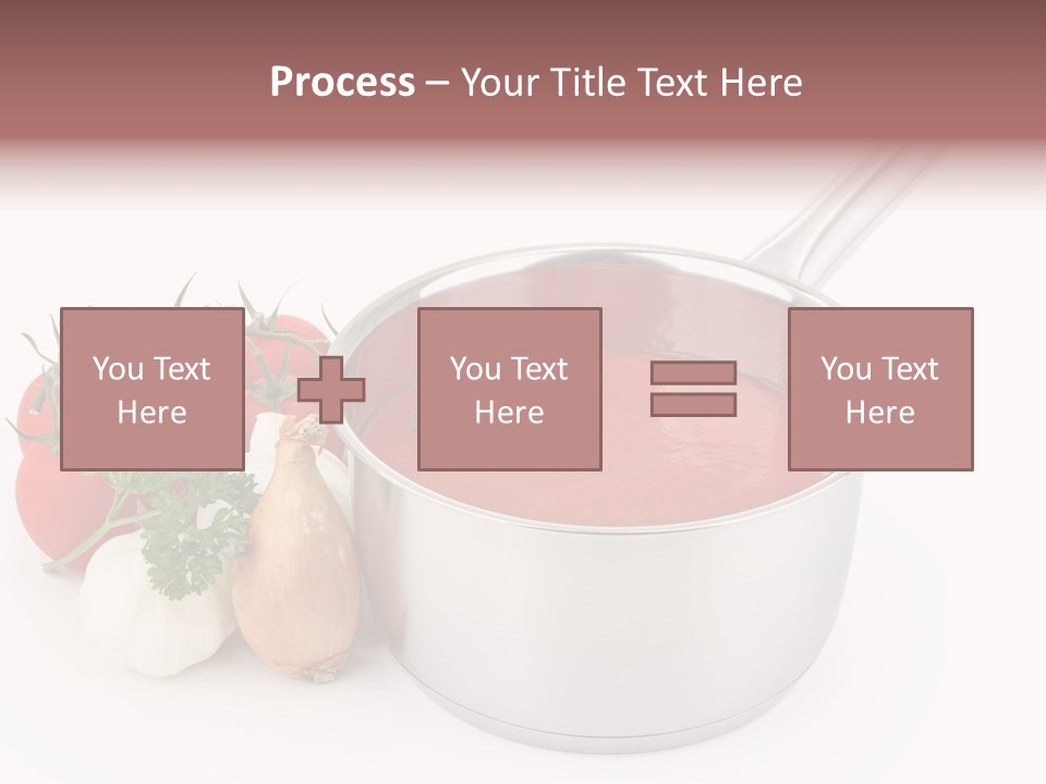 A Pot Of Tomato Soup Next To Some Vegetables PowerPoint Template