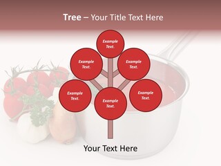 A Pot Of Tomato Soup Next To Some Vegetables PowerPoint Template