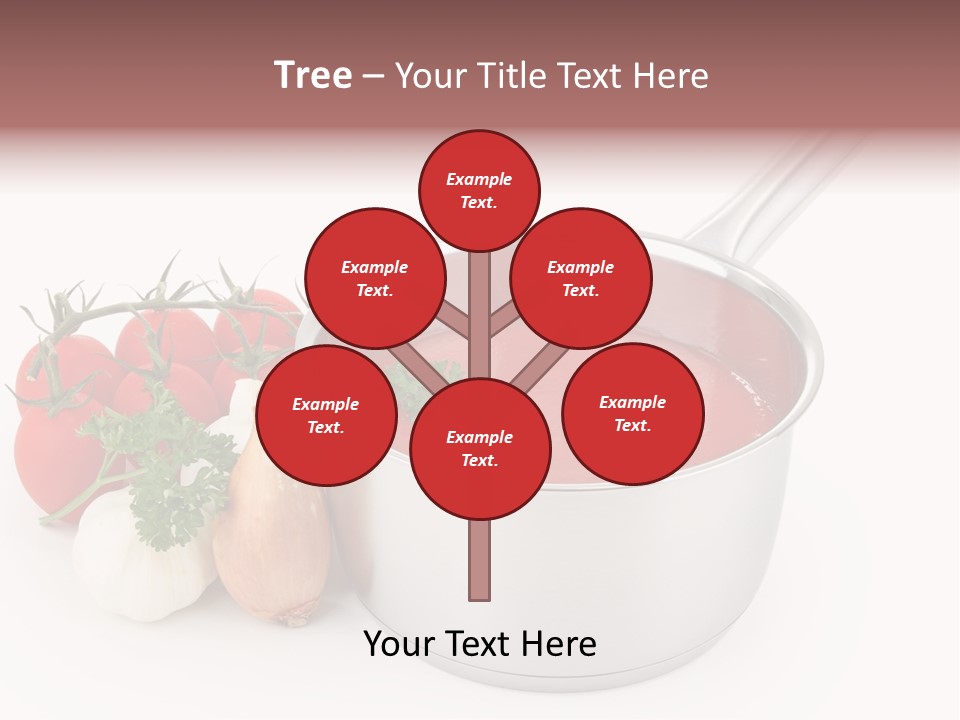 A Pot Of Tomato Soup Next To Some Vegetables PowerPoint Template